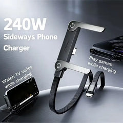 2-in-1 Fast Charging Cable + Stand ( 240W )