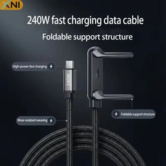 2-in-1 Fast Charging Cable + Stand ( 240W )