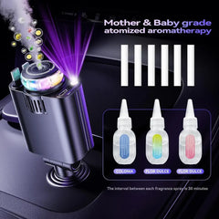 5 in 1 Retractable Fast Car Charger with Starlight & Aromatherapy