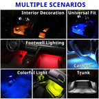 Interior Car Lights 7 Colors LED  (Pack of 2)