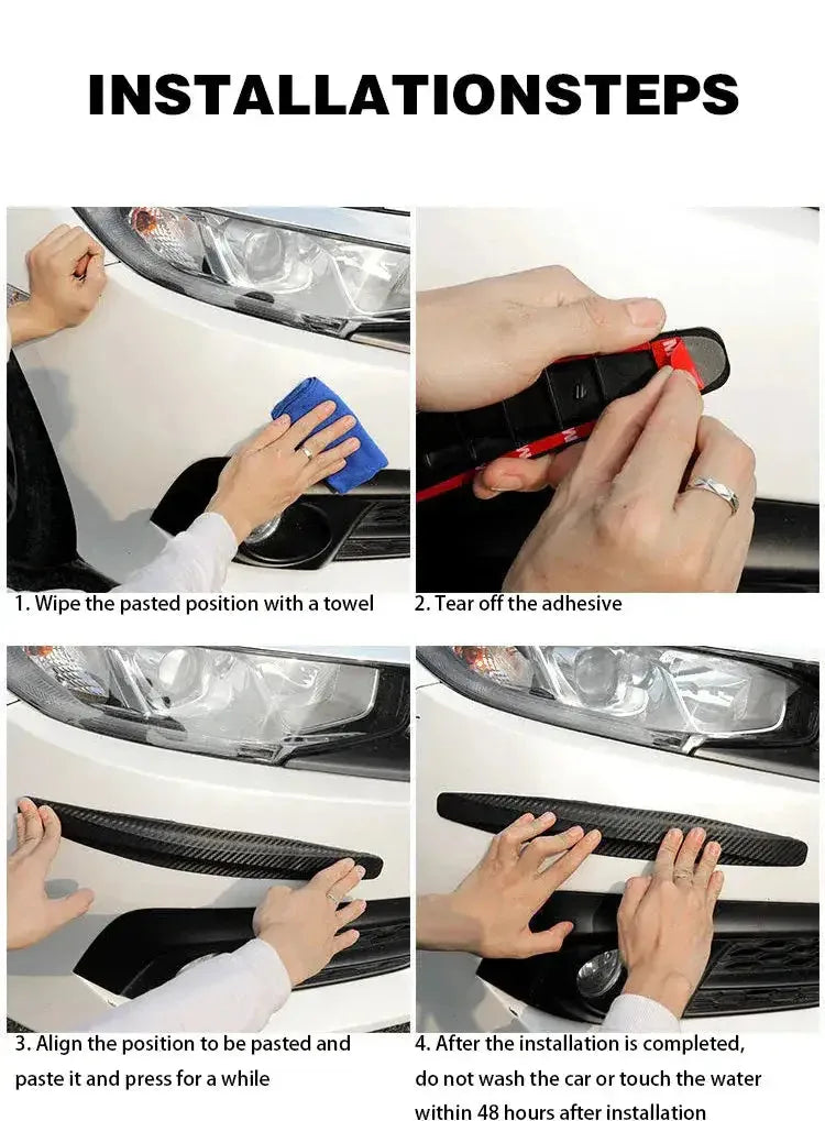 (Pack Of 4) Car Front Rear Bumper Corner Protector