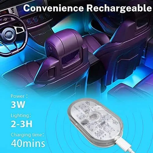 Interior Car Lights 7 Colors LED  (Pack of 2)