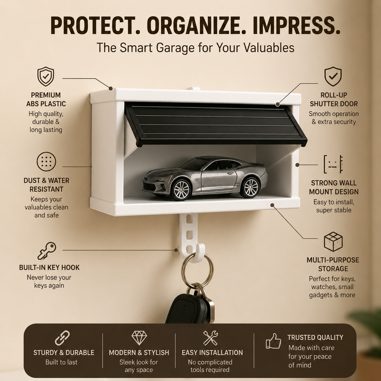 Mini Garage Wall Mounted Key