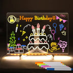 3D LED Acrylic Message Board with Pens
