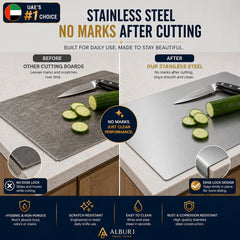 Premium Stainless Steel Chopping Board